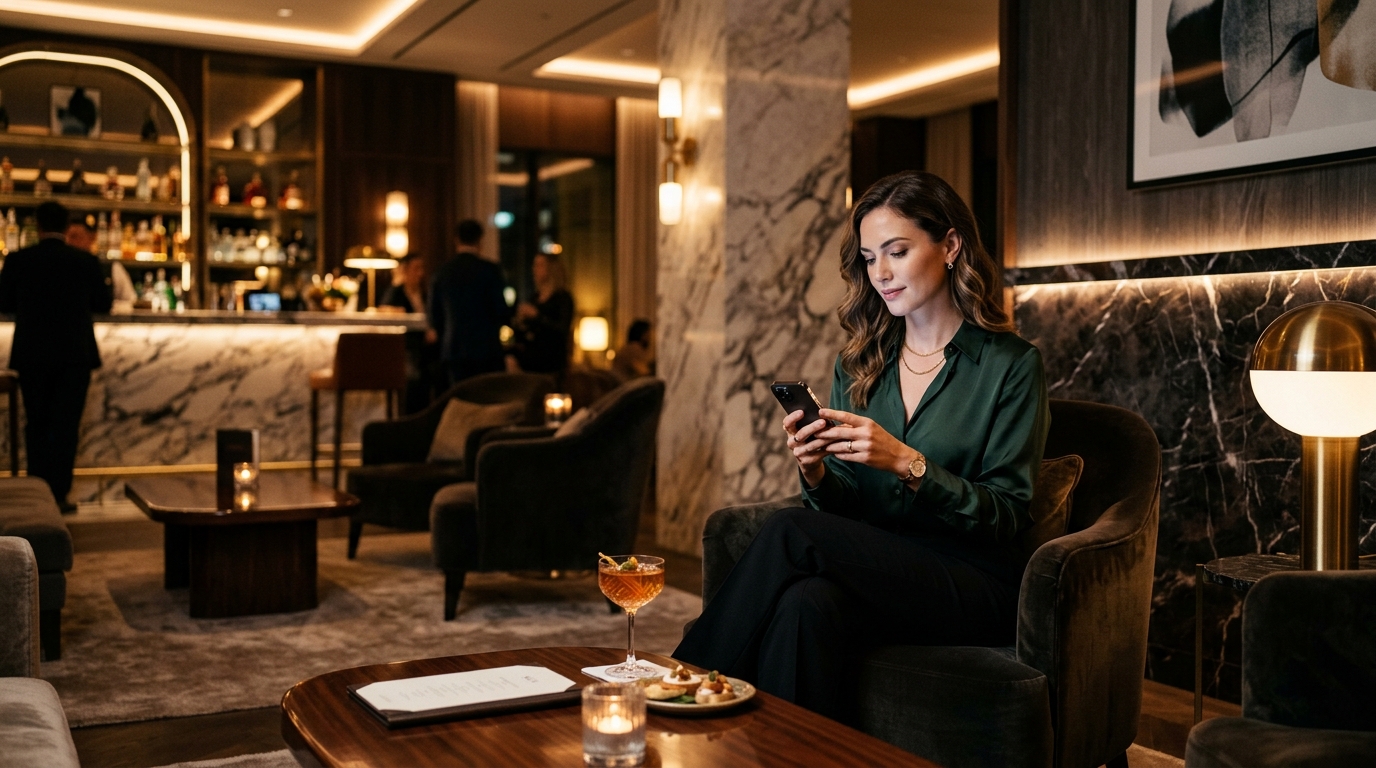 IHG 호텔 라운지 모바일 앱 체크인