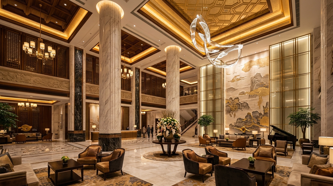 IHG 리젠트 럭셔리 팰리스 호텔 대리석 로비